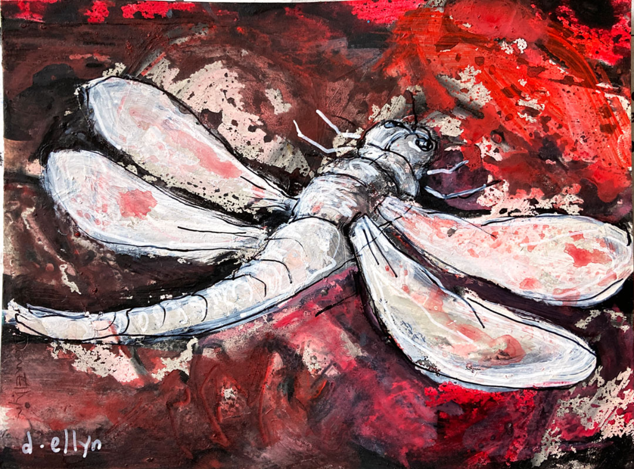 Dragonfly 5x6 by Dana Ellyn, 2023